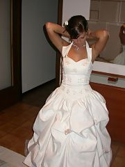 Bride takes her