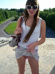 Horny russian brunette