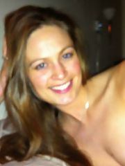 Pretty blond middle-aged