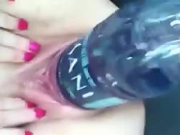 2 min - Close twat penetrated bottle