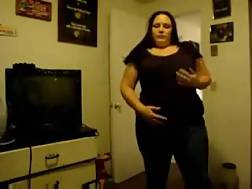 3 min - White fat web cam