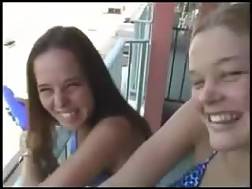 9 min - 2 teens milk boner