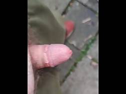 3 min - Wanking penis outdoor head