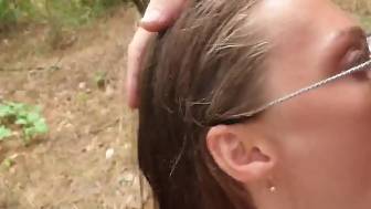taking penis hard forest
