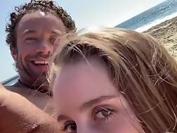6 min - Teenager sucking public beach