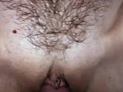 4 min - Sperm unshaved snatch closeup