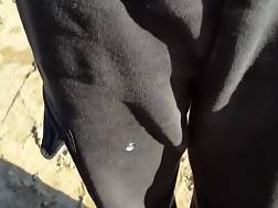 3 min - Outdoor sucks busty wife
