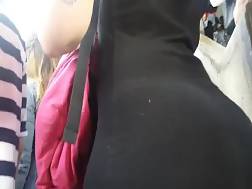 1 min - Big backside black dress