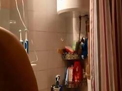 2 min - Wife big tits shower