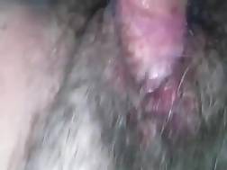 3 min - Playing hairy pussy working