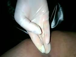 2 min - Gloves couple fingers ass