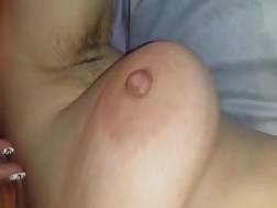 1 min - Boobed shows unshaved twat