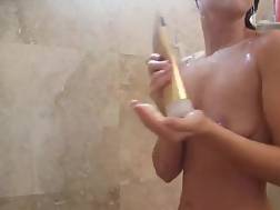 7 min - Teen masturbates shower