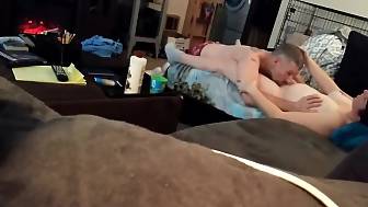 pregnant babe licking banging