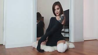 hot slender teen posing