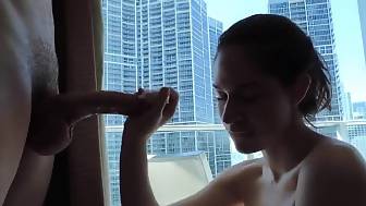 boobed nympho blowing
