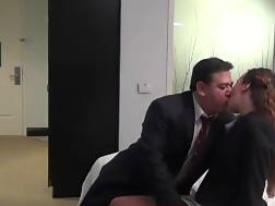 Naughty Fat Secretary - Fat Chief Fucks His Naughty Secretary In Missionary Pose