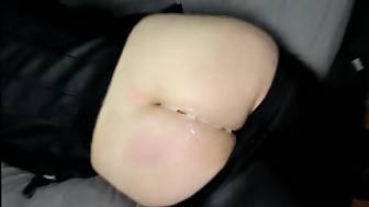 amateur girlfriend leather leggings