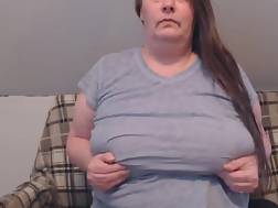 6 min - Fat wifey showing massive