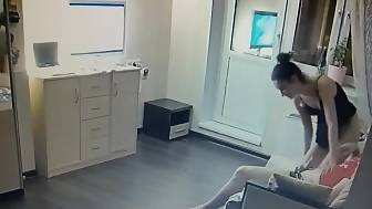 amateur couple drilling front