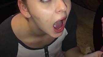 slutty teen blowjob sperm