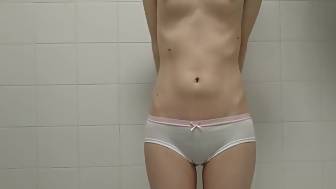 skinny teen pee wearing
