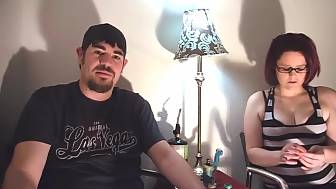 naughty couple kinky bedroom