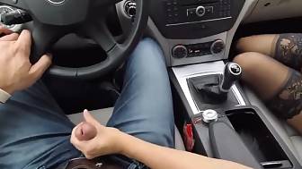 sexual hj driving car