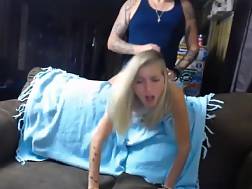 13 min - Teen blond twat banged