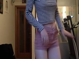 5 min - Teen teasing butt
