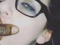 1 min - Submissive teen bbc facial