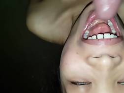 3 min - Asian jizz throat spit
