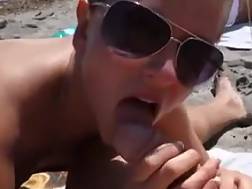 3 min - Swinger beach sperm mouth