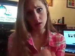 18 min - Submissive teen blowjob sperm