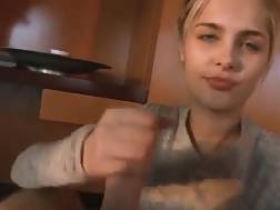 6 min - Blond teen blowing