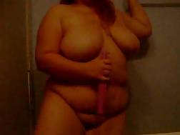 3 min - Huge plump pussy dildo