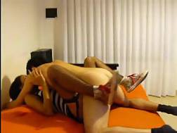 5 min - Teen bouncing cock behind