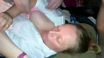 horny girlie slurps long