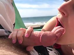 7 min - Milf blow dick beach