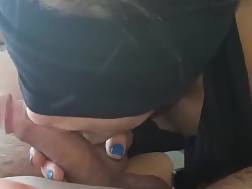 Electric shock domination Homemade Blindfolded Husband Surprise Double Blowjob