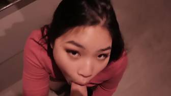 asian slut bangs public