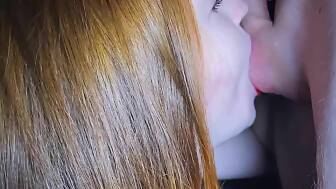 redhaired sucked cock cum
