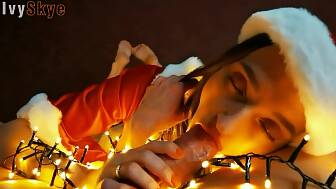 christmas santa suck footjob