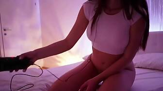 asmr masturbated feet wet