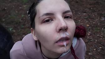 teen caught forest drilled