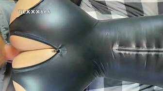 latex teenager pierced hairy