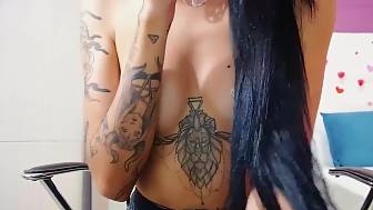 skinny colombian tattooed shows