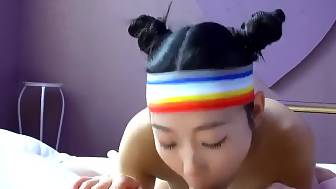 asian licks backside bj