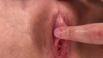 pussy finger closeup