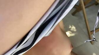 milky outdoor squirt cum